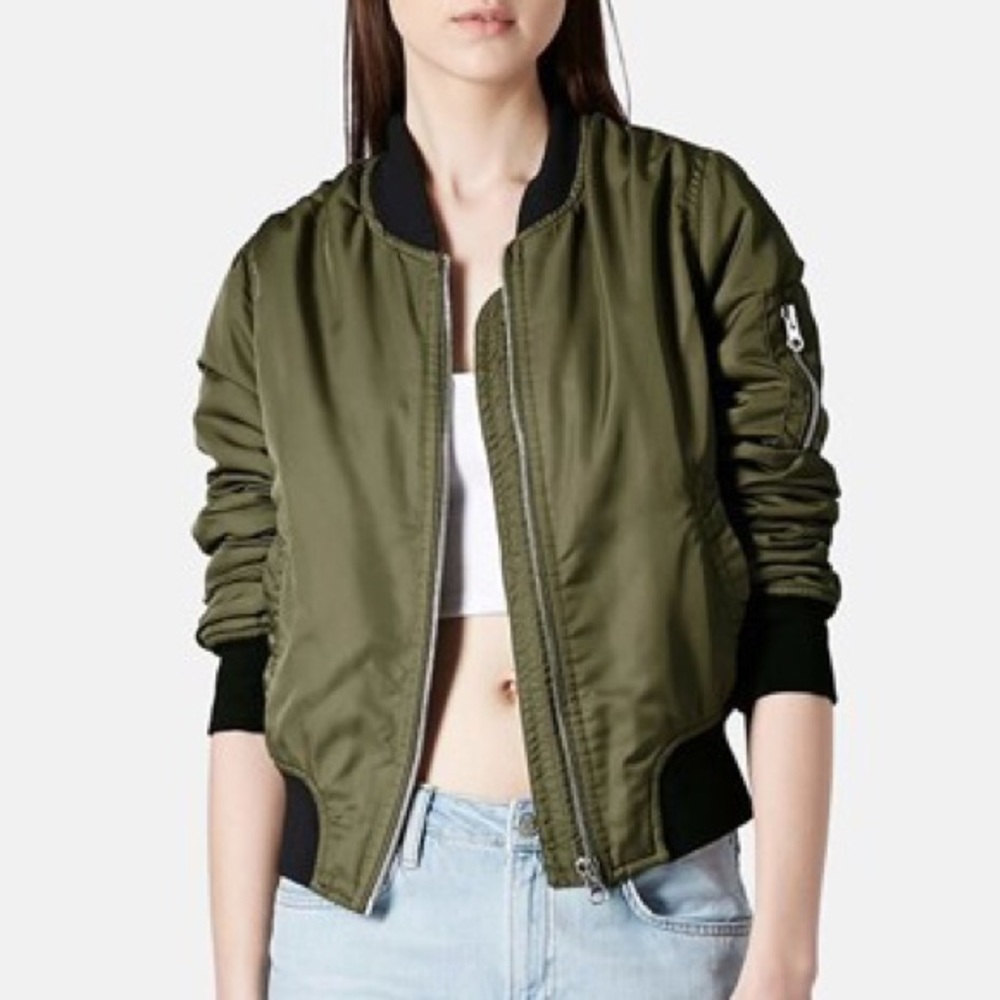 Topshop Bomber Varsity Jacket EUR 34 US 2 UK 6
